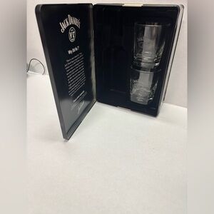 Jack Daniel's Limited Edition Glassware Gift Set tin w/ glasses rare collectible